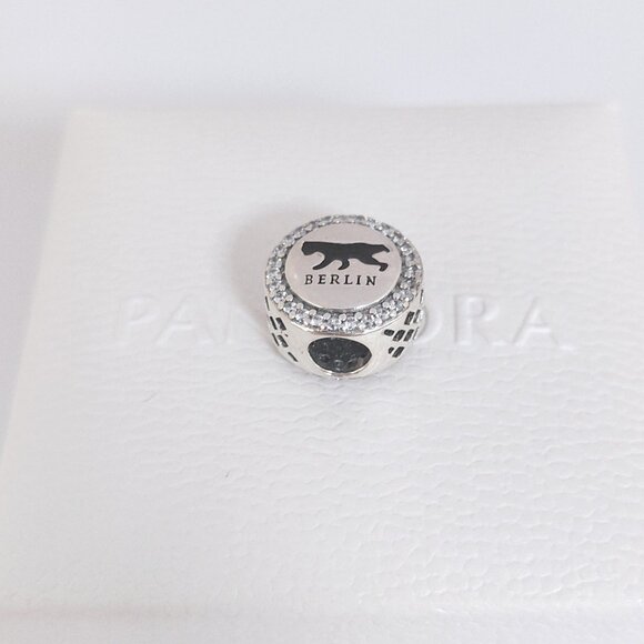 Pandora Berlin Bear Travel Vacation Charm Bead S925 Silver with box - Picture 4 of 7